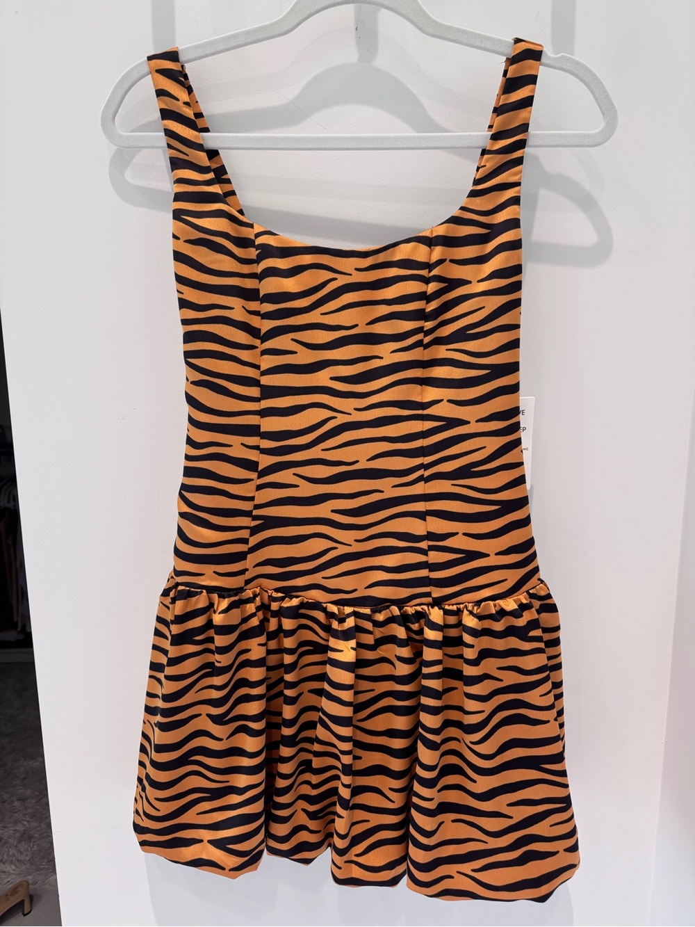 Show Me Your MuMu Tiger Print Luxe Shirt in Black and Gold